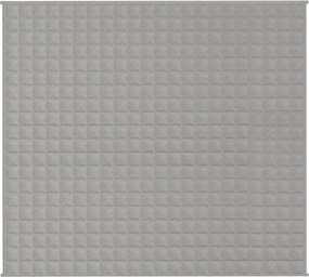 vidaXL Κουβέρτα Βαρύτητας Γκρι 200 x 220 εκ. 13 κ. Υφασμάτινη