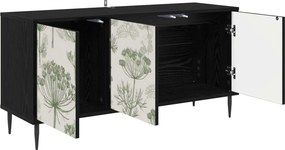 vidaXL Ντουλάπι TV GOTHA 102 x 33 x 51 εκ Μαύρη Δρυς