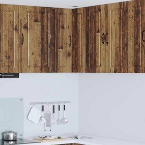 vidaXL Ντουλάπα Κουζίνας με ράφι Επιτοίχιο Παλιό ξύλο 57 x 57 x 80 εκ.