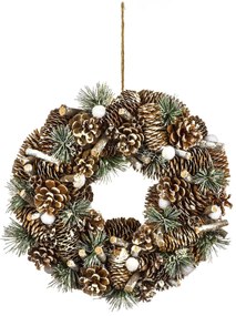 Χριστουγεννιάτικο Στεφάνι (Φ34) A-S Pinecone 142612