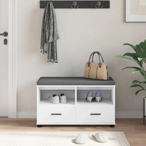 vidaXL Παγκάκι Χαλωρίου Λευκός 80 x 38 x 46 εκ
