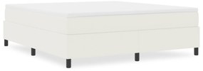 vidaXL Κρεβάτι Box Spring Κρεμ Σούπερ Κινγκ Με Καπιτονέ Ύφασμα