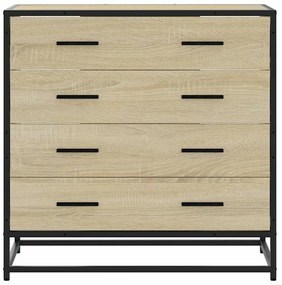 vidaXL Συρταριέρα Sonoma Δρυς 70x41x70 εκ. από Επεξεργασμένο Ξύλο
