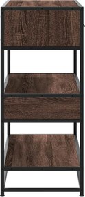 vidaXL Τραπέζι Κονσόλα Καφέ Δρυς 90x35x80 εκ. Επεξεργασμένο Ξύλο