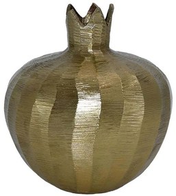 Διακοσμητικό Επιτραπέζιο Pomegranate 947-124-013 12x13cm Gold Αλουμίνιο