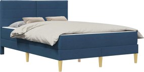 vidaXL Σκελετός Κρεβατιού Μπλε 140 x 190 cm Πολυεστέρας