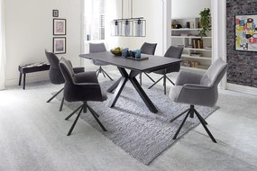 Tibet Τράπεζι Μασίφ Ακακία Σκούρο Καφέ 180x100x77