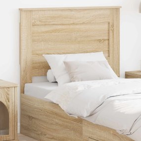 vidaXL Κεφαλάρι με κεφαλάρι Δρύς Sonoma 75 cm Επεξεργασμένο ξύλο