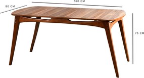 Dining Table Touch - Wooden Walnut
