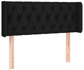 vidaXL Κεφαλάρι με Πτερύγια Μαύρο 93x16x78/88 εκ. Υφασμάτινο