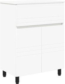 vidaXL Έπιπλο μπάνιου Λευκό 60 x 35 x 80 εκ Επεξεργασμένο Ξύλο