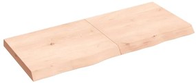 vidaXL Ράφι Τοίχου 120x50x(2-6) εκ. από Ακατέργαστο Μασίφ Ξύλο Δρυός
