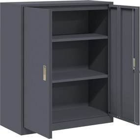 vidaXL Ντουλάπι αποθήκευσης Ανθρακί 90 x 40 x 105 cm Ατσάλι