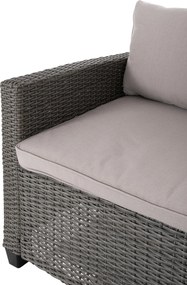ΣΕΤ ΣΑΛΟΝΙ ΓΩΝΙΑ &amp; ΤΡΑΠΕΖΙ CARSON HM6078.01 ΓΚΡΙ ΣΥΝΘ.RATTAN-ΜΑΞΙΛΑΡΙΑ