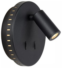 Φωτιστικό Επίτοιχο Lucide 79201-09-30 BENTJER Μαύρο Ματ (Black Mat) 3000 K
