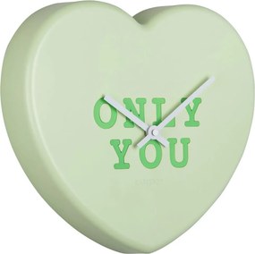 Ρολόι Τοίχου (27x6x30) Karlsson Heart Candy Soft Green
