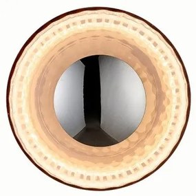 Απλίκα Φωτιστικό Τοίχου LED 6W Χειροποίητο Γυαλί Φ22cm Irida SunLight-IRIDA-22CN-Κόκκινο IRIDA-22CN
