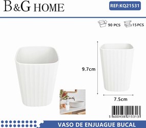 Θήκες οδοντόβουρτσας πλαστικές σε σετ 5Χ - White - 21531
