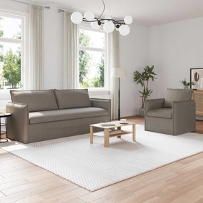 vidaXL Σετ Καναπέ 2 pcs Taupe 196 x 82 x 85 εκ Ύφασμα