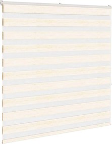 vidaXL Ζέβρα τυφλή μπεζ μάρμαρο Πλάτος υφάσματος 135,9 εκ. Πολυεστέρας