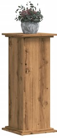 vidaXL Βάσεις Φυτών Αρτισιανή Δρυς 33x33x80 εκ. Επεξ. Ξύλο