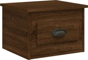 vidaXL Κομοδίνο Επιτοίχιο Καφέ Δρυς 41,5 x 36 x 28 εκ.