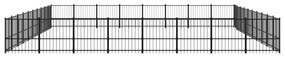 Κλουβί Σκύλου Εξωτερικού Χώρου 75,27 μ² από Ατσάλι - Μαύρο