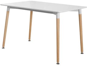 Τραπέζι Τραπεζαρίας 901 Fylliana Λευκό 120x80x75 εκ.