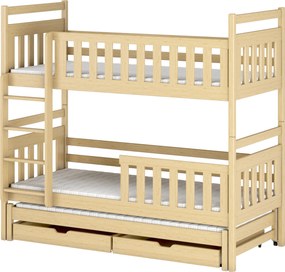 KLARA 90x200 pine bunk bed Lano Furniture