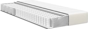 vidaXL Στρώμα Κρεβατιού με στρώμα Κρεμ 80 x 200 cm ύφασμα