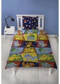 Σετ κάλυμμα παπλώματος Pokémon 25 x 5 x 29 cm Πολύχρωμο Kρεβάτι 140 2 Τεμάχια