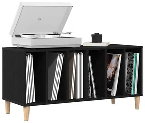 vidaXL Ντουλάπι Δίσκων Μαύρο Δρυς 100x38x48 εκ Επεξεργασμένο Ξύλο