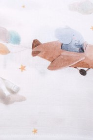 Stewehome Πόντσο μωρού από 100% βαμβάκι με ζωικό μοτίβο