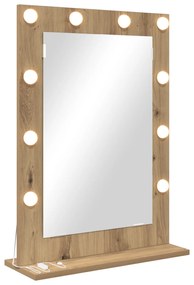 vidaXL Καθρέφτης Vanity Αρτιστίκ δρυς Ξύλο 70 x 50 x 18 εκ.