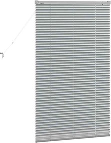 vidaXL Βενετσιάνικες Ρόδες Ασημί 130 x 75 εκ Αλουμίνιο