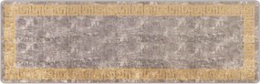 vidaXL Χαλί Runner MARSA Γκρι και Χρυσό 80 x 250 cm Πολυέστερ και PVC