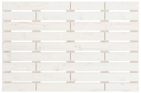 vidaXL Κεφαλάρι Τοίχου Λευκό 96x3x63 εκ. από Μασίφ Ξύλο Πεύκου