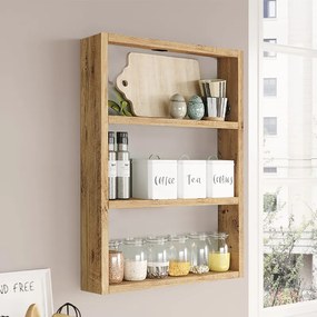 Ραφιέρα τοίχου Prena Megapap χρώμα atlantic pine 43,2x9x60εκ.