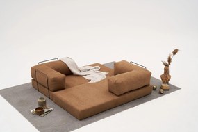 Τριθέσιος Καναπές Comfort - Χρώμα Καφέ - 190x95x75εκ