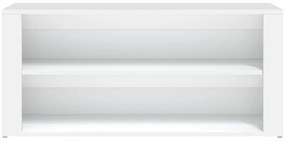 vidaXL Παπουτσοθήκη Λευκή 100 x 35 x 45 εκ. από Επεξεργασμένο Ξύλο