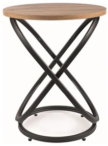 ŁAWA EOS E DĄB ARTISAN/CZARNY FI45 DIOMMI-80-3272