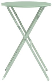 vidaXL Αναδιπλούμενο Τραπέζι Κήπου Λαχανί Ø50x71 cm από Χάλυβα