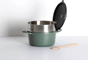 ΚΑΤΣΑΡΌΛΕΣ CAST ALU POT STEAMER 24 GREEN