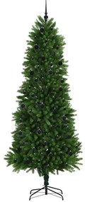 vidaXL Χριστουγεννιάτικο Δέντρο με 300 LED με βάση Πράσινο 240 cm PE