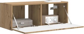 vidaXL Ντουλάπι Τηλεόρασης Τοίχου 78,5 x 30 x 29,5 cm Artisian Δρυς