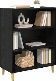 vidaXL Πλαϊνό γραφείο Μαύρη Οξυά 69,5 x 32,5 x 90 εκ