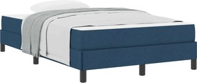 vidaXL Κρεβάτι με ελατήρια Μπλε 120 x 190 cm ύφασμα