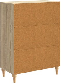 vidaXL Πλαϊνό γραφείο Sonoma Δρυς 66 x 34,5 x 90 εκ Επεξεργασμένο Ξύλο