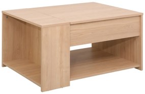 Τραπέζι σαλονιού Aravis pakoworld πολυμορφικό σε φυσική απόχρωση 80x60x42εκ