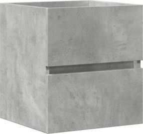 vidaXL Ντουλάπι Νιπτήρα Γκρι Σκυροδ. 41x38,5x45 εκ. Επεξεργασμένο Ξύλο